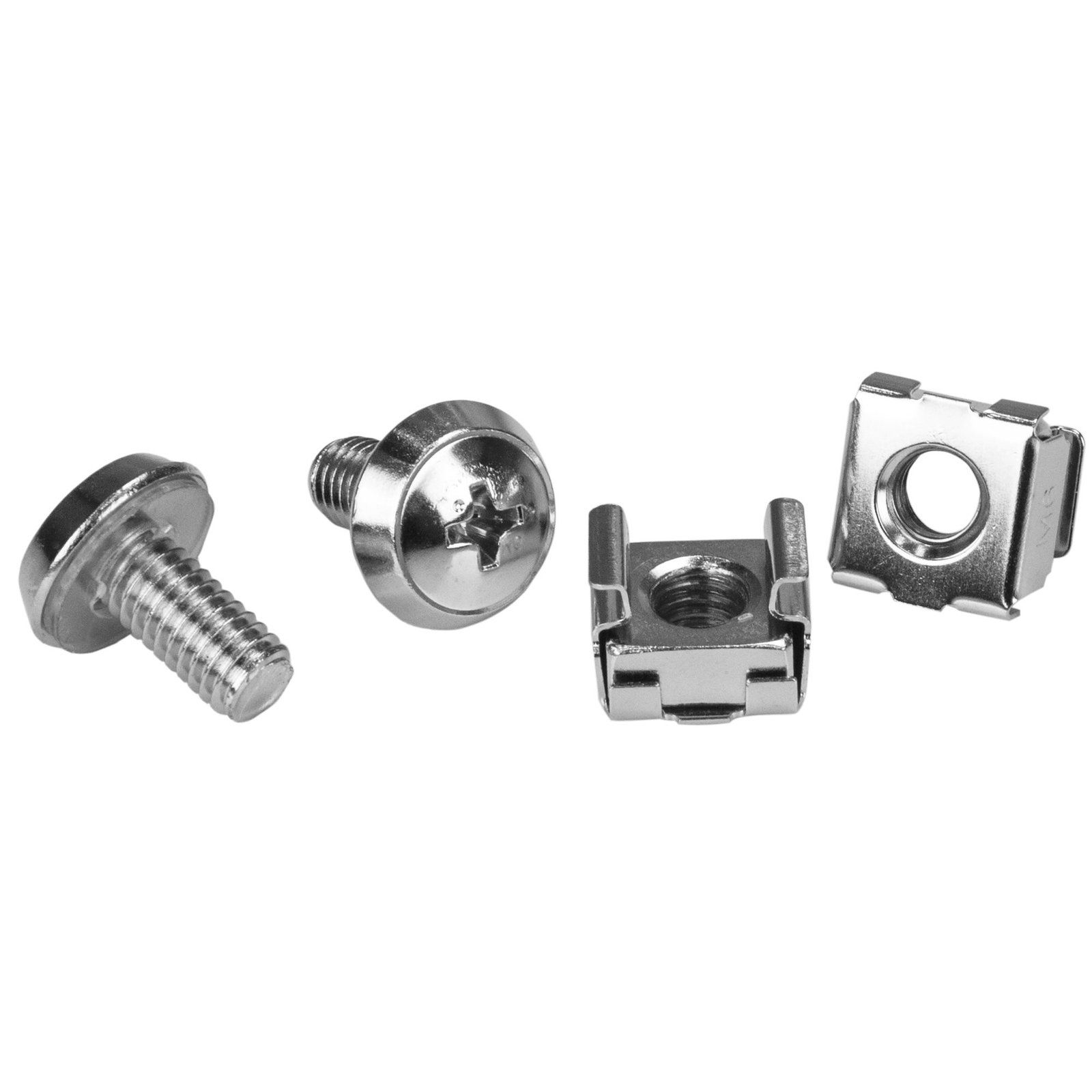 20-Pack M6 12mm Screws, Square Hole Cage Nuts and Installation Tool, Hardware Mounting Kit for 19" or 10" Server Racks, Cabinets and