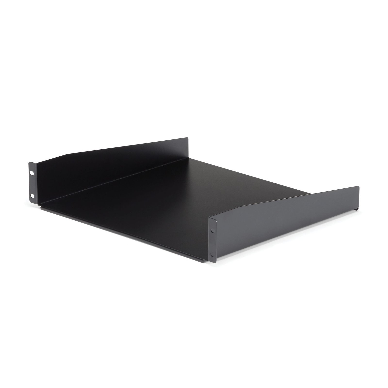 2U Server Rack Shelf - Universal Rack Mount Cantilever Shelf for 19" Network Equipment Rack & Cabinet - Heavy Duty Steel - Weight Capacity