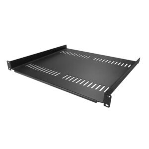 2-Pack 1U Server Rack Shelf, Vented Universal Rack Mount Cantilever Shelf, For 19" Rack/Cabinet, Heavy-Duty Steel, 44lb/20kg Capacity, 16"