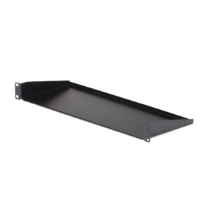 1U Server Rack Shelf, Universal Rack Mount Cantilever Tray for 19" Network Equipment Rack/Cabinet, Heavy Duty Steel, Weight Capacity