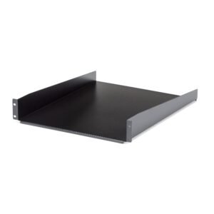 2U Server Rack Shelf - Universal Rack Mount Cantilever Shelf for 19" Network Equipment Rack & Cabinet - Heavy Duty Steel – Weight Capacity