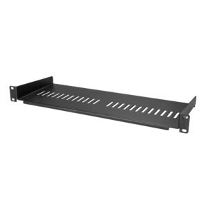 1U Server Rack Shelf - Universal Vented Rack Mount Cantilever Tray for 19" Network Equipment Rack & Cabinet - Heavy Duty Steel – Weight