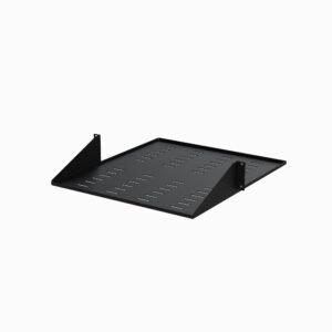 2U Server Rack Shelf - 2 Post - Center Mount - Vented
