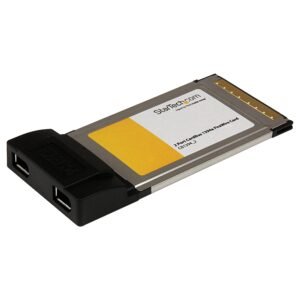2 Port CardBus Laptop 1394a Firewire PC Card Adapter