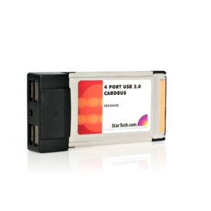 4 Port CardBus Laptop USB 2.0 PC Card Adapter