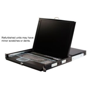 Refurbished 1U 17" Rackmount LCD Console with 16 Port IP KVM Switch