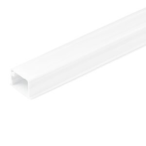Solid Cable Management Raceway with Adhesive Tape & Cover, 3/4"(19mm)W x 1/2"(13mm)H - 6ft(1.8m) length, PVC Network/Power Cord Hider Kit