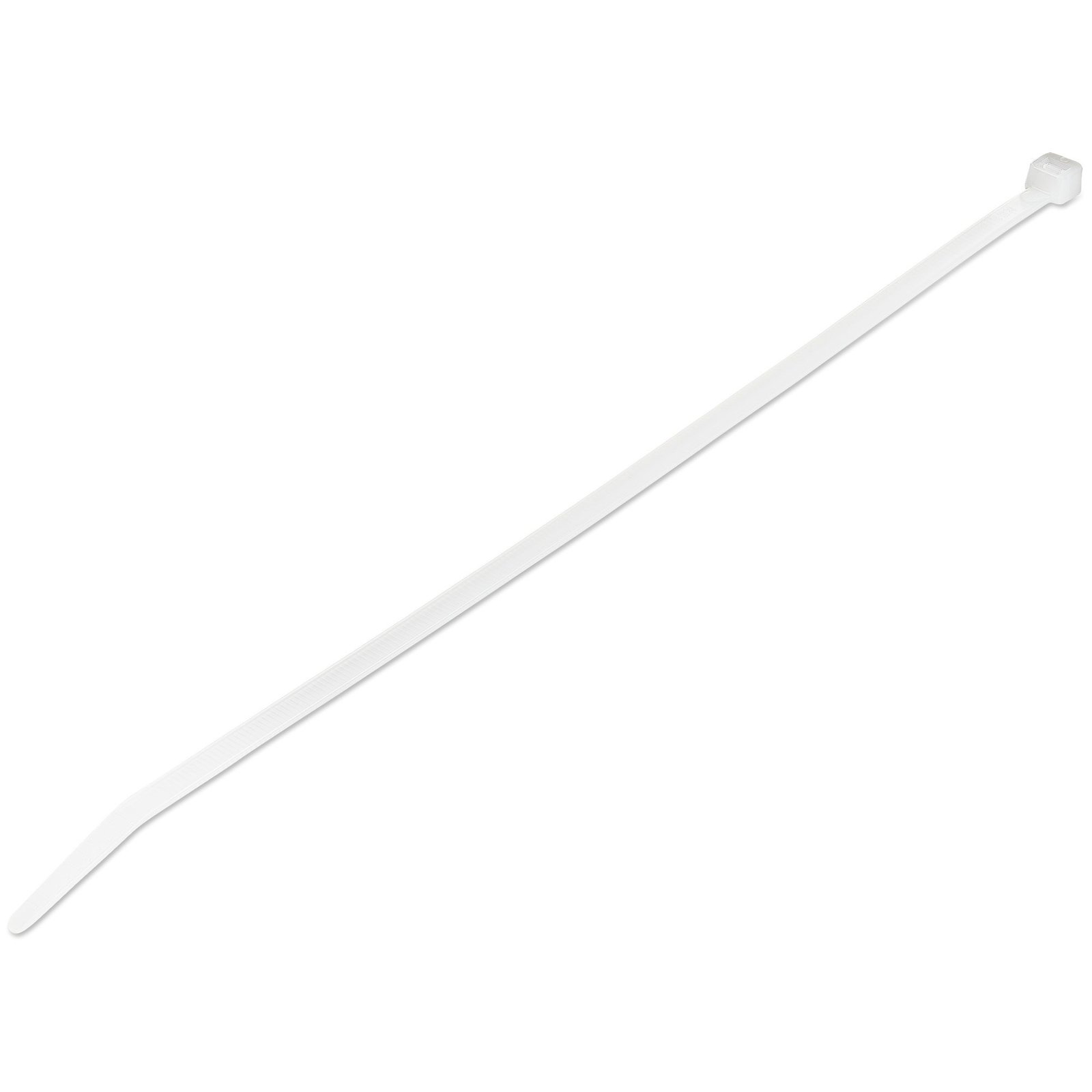 10"(25cm) Cable Ties - 1/8"(4mm) wide, 2-5/8"(68mm) Bundle Diameter, 50lb(22kg) Tensile Strength, Nylon Self Locking Zip Ties w/ Curved Tip