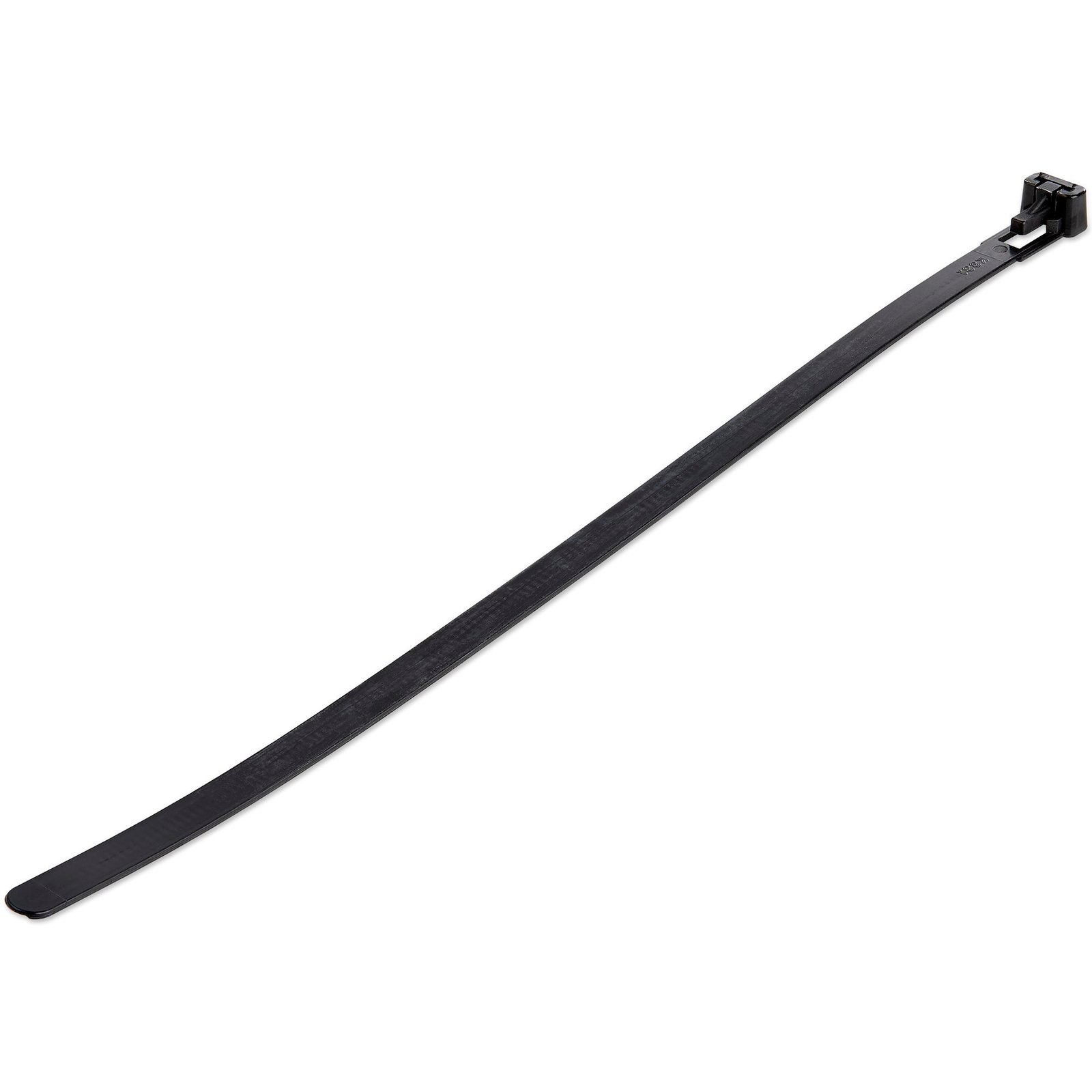 10"(25cm) Reusable Cable Ties - 1/4"(7mm) wide, 2-1/2"(65mm) Bundle Dia. 50lb(22kg) Tensile Strength, Releasable Nylon Ties