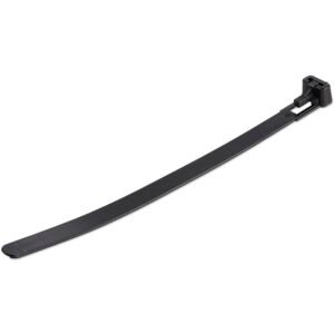 6"(15cm) Reusable Cable Ties - 1/4"(7mm) wide, 1-3/8"(35mm) Bundle Dia. 50lb(22kg) Tensile Strength, Releasable Nylon Ties, Indoor/Outdoor