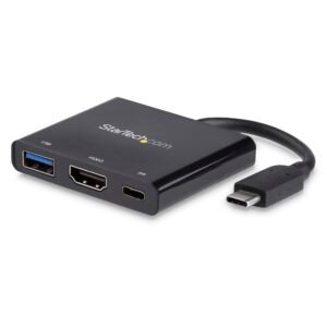 USB-C Multiport Adapter with HDMI - USB 3.0 Port - 60W PD - Black