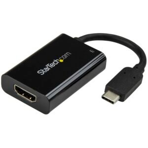USB C to HDMI 2.0 Adapter with Power Delivery - 4K 60Hz USB Type-C to HDMI Display Video Converter - 60W PD Pass-Through Charging Port