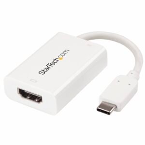 USB C to HDMI 2.0 Adapter with Power Delivery - 4K 60Hz USB Type-C to HDMI Display Video Converter - 60W PD Pass-Through Charging Port
