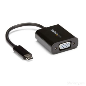 USB-C to VGA Adapter - Black - 1080p - Video Converter For Your MacBook Pro - USB C to VGA Display Dongle - Upgraded Version is CDP2VGAEC