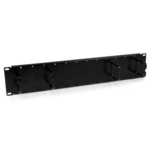 2U Double-Sided Horizontal Cable Management Panel with Finger Duct & D-Ring Hooks - TAA