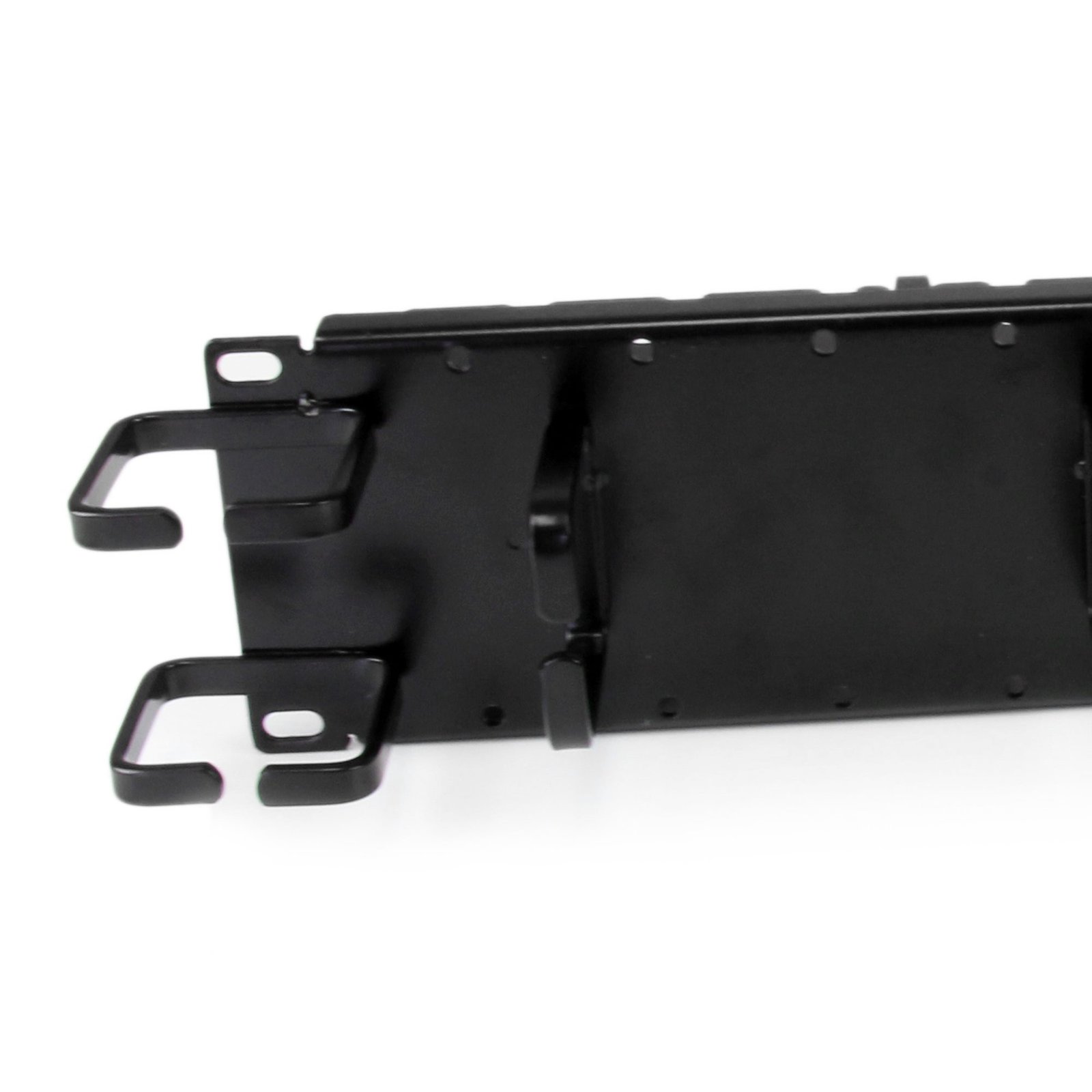 2U Double-Sided Horizontal / Vertical Cable Management Panel with Finger Duct & D-Ring Hooks - TAA - Image 2