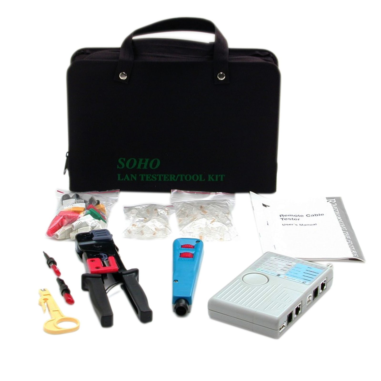 Professional RJ45 Network Installer Tool Kit with Carrying Case - TAA