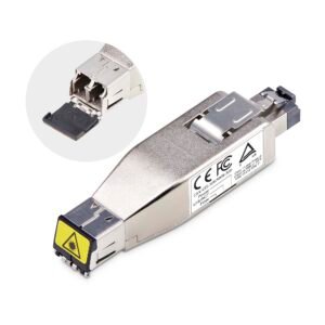 Gigabit Fiber to RJ45 Ethernet Media Converter Dongle, Optical Singlemode 10km/Multimode 800m, PoE Powered, Compact Design, Metal Housing