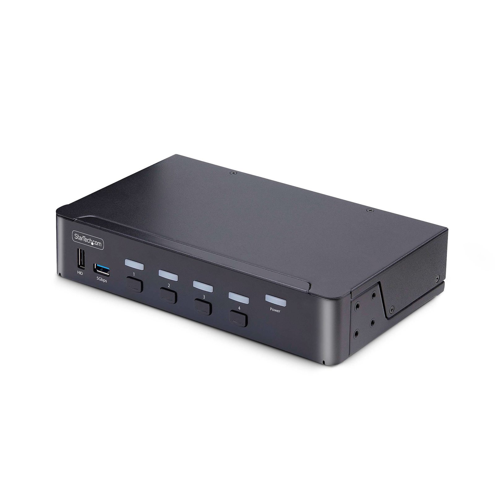 4-Port DisplayPort KVM Switch, 8K 60Hz / 4K 144Hz, Single Display, DP 1.4, 2x USB 3.0 Ports, 4x USB 2.0 HID Ports, Push-Button & Hotkey