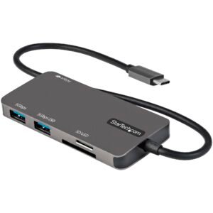 USB C Multiport Adapter - USB-C to 4K HDMI, 100W Power Delivery Pass-through, SD/MicroSD Slot, 3-Port USB 3.0 Hub - USB Type-C Mini Dock