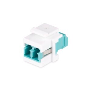 LC to LC Coupler, LC Fiber Coupler, LC/UPC Keystone Jack, Duplex Fiber Optic LC Keystone Coupler for Patch Panel