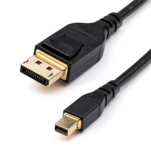 3ft (1m) VESA Certified Mini DisplayPort to DisplayPort 1.4 Cable - 8K 60Hz HBR3 HDR - Super UHD mDP to DP 1.4 Cord - Slim (34 AWG) Ultra