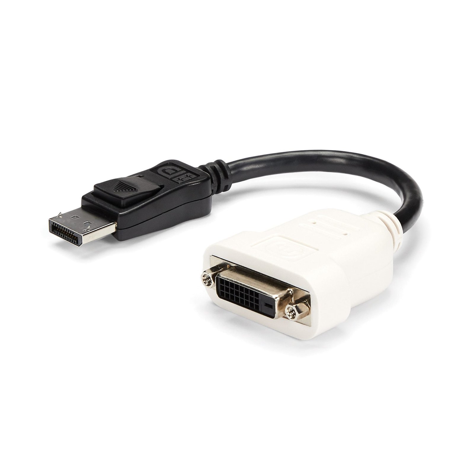 DisplayPort to DVI Adapter - DisplayPort to DVI-D Adapter/Video Converter - 1080p - DP 1.2 to DVI Monitor/Display Cable Adapter Dongle - DP