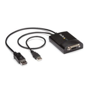 DisplayPort to DVI Dual Link Active Adapter - DisplayPort to DVI-D Adapter Video Converter 2560x1600 60Hz - DP 1.2 to DVI Monitor - USB
