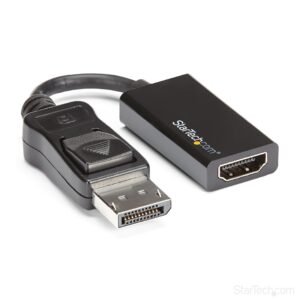 DisplayPort to HDMI Adapter - 4K 60Hz Active DP 1.4 to HDMI 2.0 Video Converter - DP to HDMI Monitor/TV/Display Cable Adapter Dongle