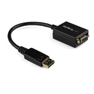 DisplayPort to VGA Adapter - Active DP to VGA Converter - 1080p Video - DisplayPort Certified - DP/DP++ Source to VGA Monitor Cable Adapter