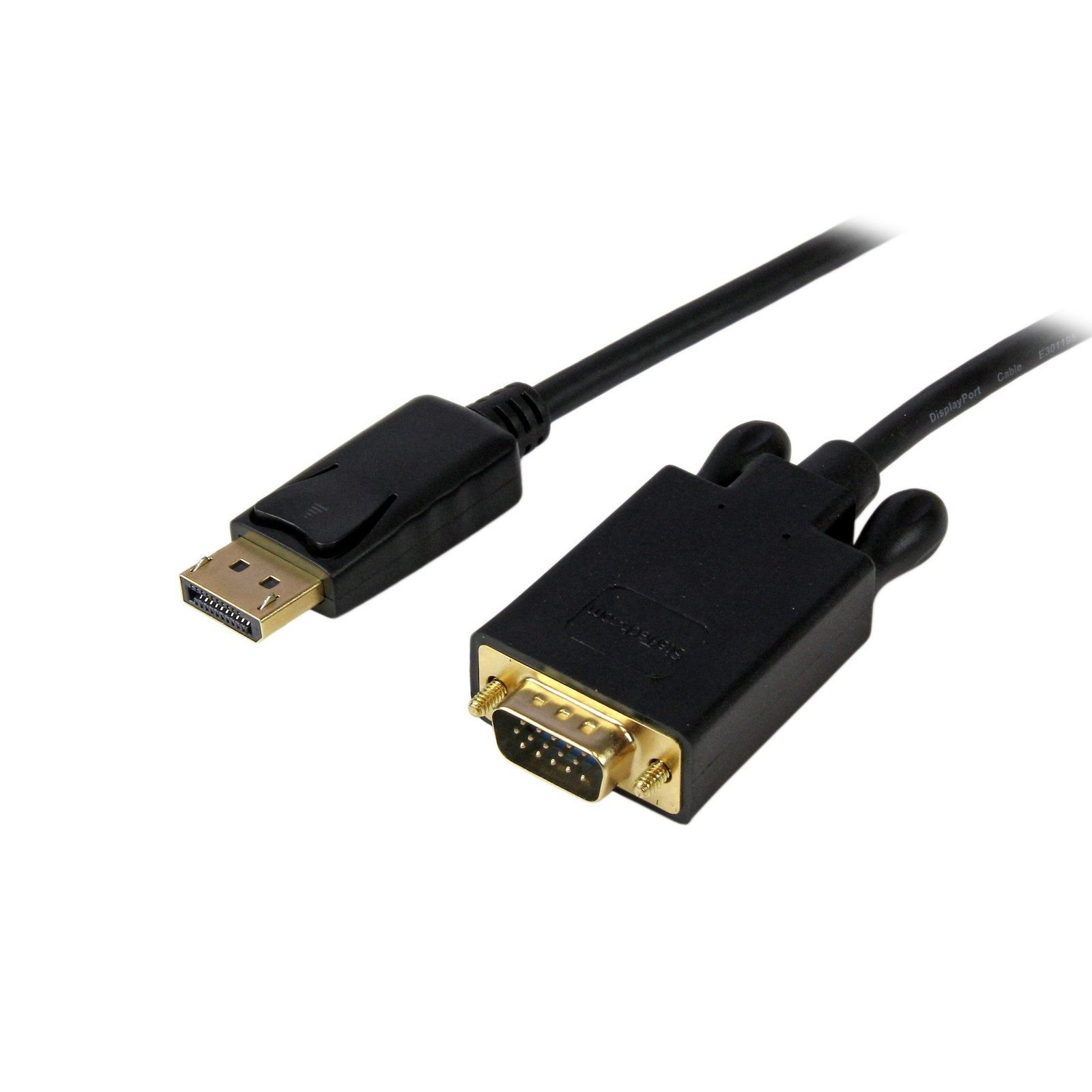 10ft (3m) DisplayPort to VGA Cable - Active DisplayPort to VGA Adapter Cable - 1080p Video - DP to VGA Monitor Cable - DP 1.2 to VGA