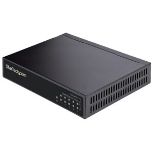 Unmanaged 2.5G Switch - 5 Port Gigabit Switch - 2.5GBASE-T Unmanaged Ethernet Switch - Ethernet Splitter - Din Rail or Wall Mount