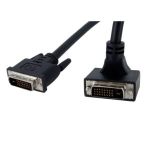 6 ft 90° Upward Angled Dual Link DVI-D Monitor Cable - M/M