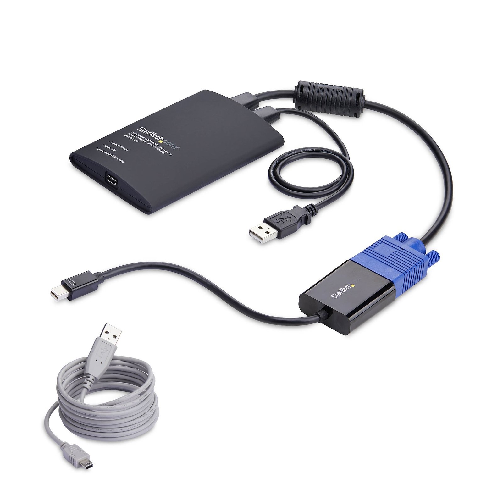 Portable Laptop Crash Cart Adapter, USB/VGA/Mini DisplayPort KVM Console, File Transfer and Video Capture, TAA Compliant - Image 7