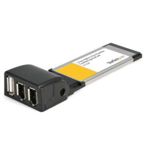 1 Port USB 2.0 & 2 Port FireWire ExpressCard Laptop Combo Adapter Card