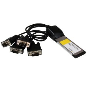 4 Port Native ExpressCard RS232 Serial Adapter Card with 16C950 UART