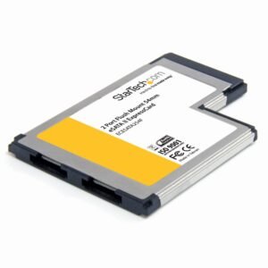 2 Port Flush Mount ExpressCard 54mm eSATA II Controller Adapter Card