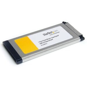 1 Port Flush Mount ExpressCard SuperSpeed USB 3.0 Card Adapter with UASP Support