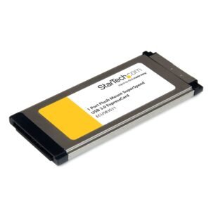 1 Port Flush Mount ExpressCard SuperSpeed USB 3.0 (5Gbps) Card Adapter with UASP Support - TAA