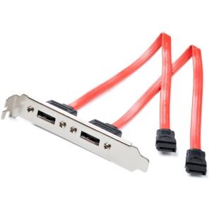 2 Port SATA to eSATA Slot Plate Bracket