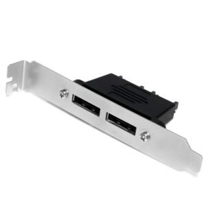 2 Port SATA to eSATA Plate Adapter - F/M