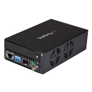 10 Gigabit Ethernet Copper-to-Fiber Media Converter - Open SFP+ - Managed - TAA
