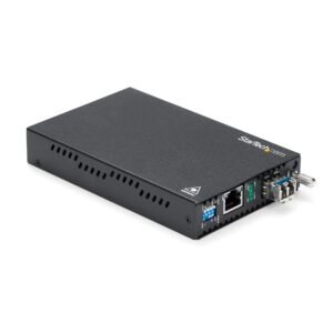 Gigabit Ethernet Copper-to-Fiber Media Converter - SM LC - 20 km - TAA
