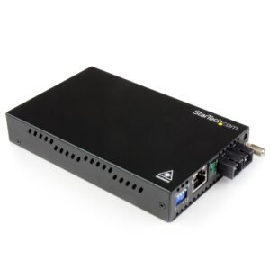 Gigabit Ethernet Single Mode Fiber Media Converter SC 40 km - 1000 Mbps - TAA