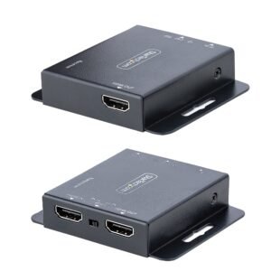 4K HDMI Extender over CAT6/CAT5 Ethernet Cable, 4K 30Hz or 1080p 60Hz Video Extender, HDMI over Ethernet Cable, HDMI Transmitter and