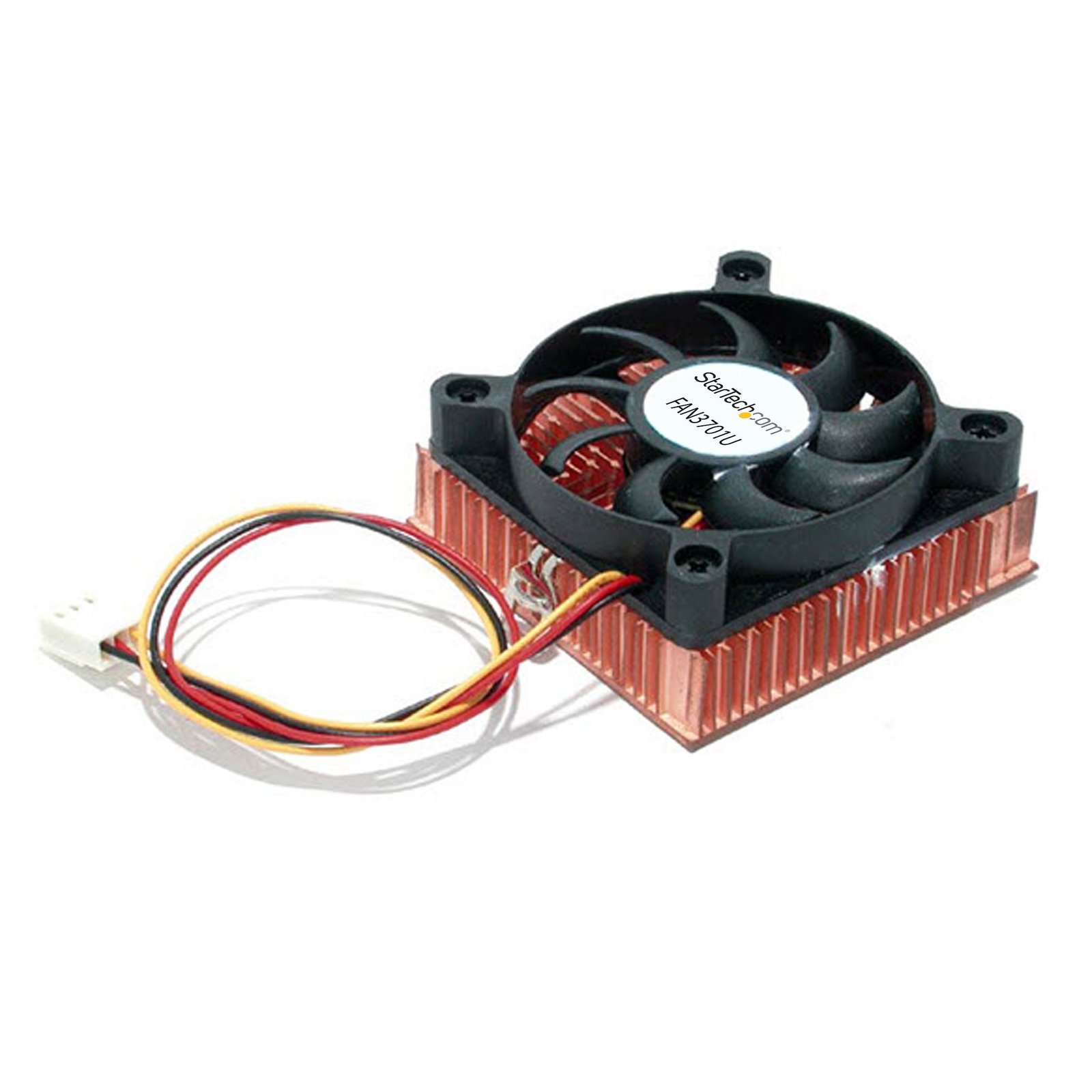 1U 60x10mm Socket 7/370 CPU Cooler Fan w/ Copper Heatsink & TX3