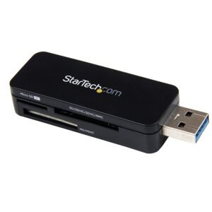 USB 3.0 External Flash Multi Media Memory Card Reader, SDHC MicroSD, TAA - Replaced by FCREADMICRO3V2