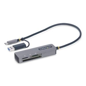 USB 3.0 Multi-Media Memory Card Reader, SD/microSD/CompactFlash Card Reader, Portable USB 5Gbps Card Adapter, External USB-C Card Reader