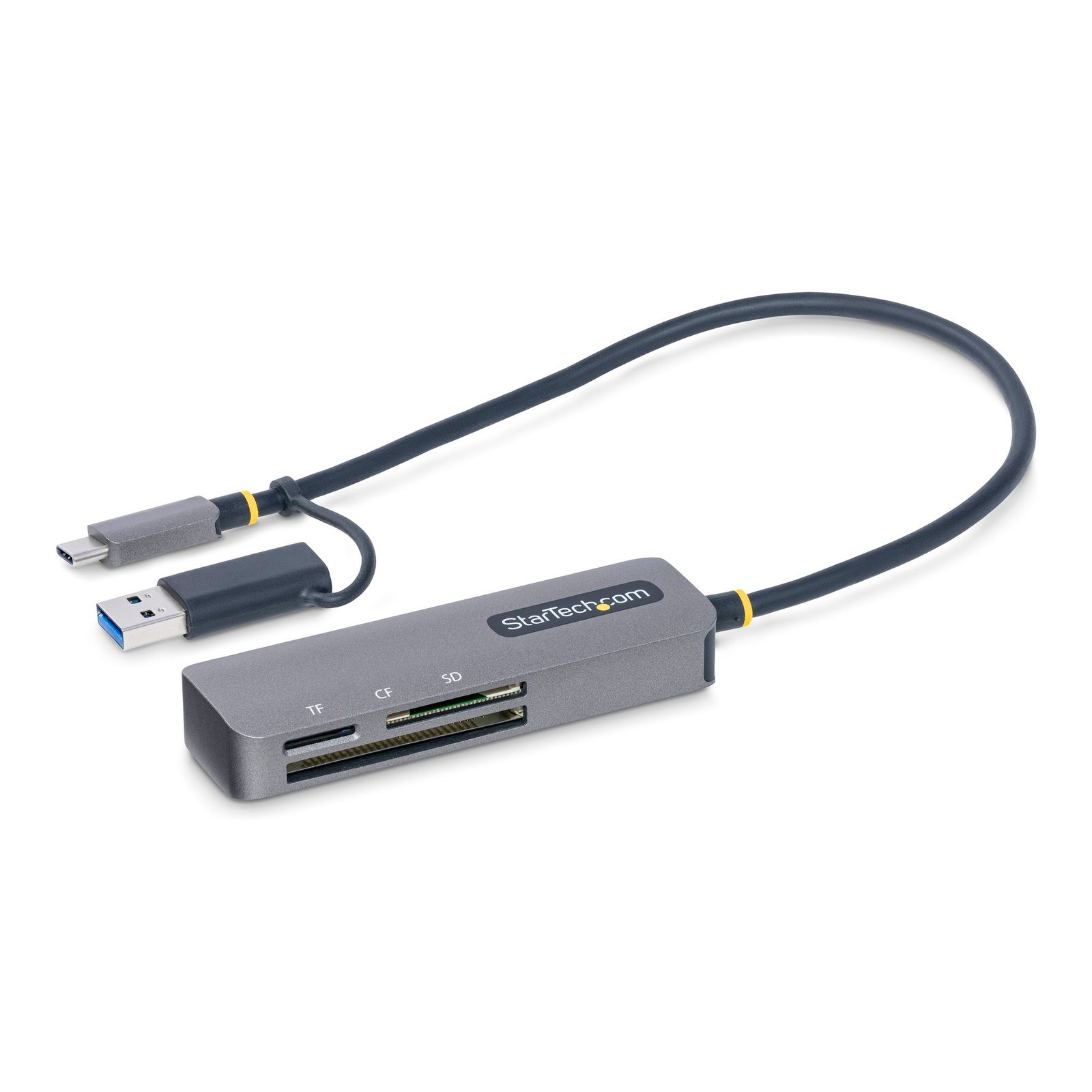 USB 3.0 Multi-Media Memory Card Reader, SD/microSD/CompactFlash Card Reader, Portable USB 5Gbps Card Adapter, External USB-C Card Reader