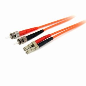 1m Fiber Optic Cable - Multimode Duplex 62.5/125 LSZH Fiber Jumper Cord - LC/ST